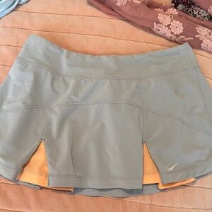 Nike Women's Gray and Orange Skirt